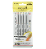 Pilot Kire-Na Highlighter Pens - Pack of 5 - Basic Set