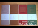 Yamamoto Paper RO-BIKI Note Basic Style 5mm Cross Grid Notebook
