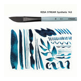 Rosa Synthetics Saber Flat Dagger Painting Brush, STREAM 143