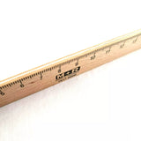 M+R Beechwood 30cm Ruler with Metal Edge