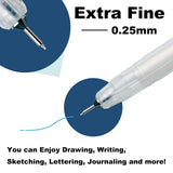 Kuretake Karappo Empty Brush Pen Set of 5 - Fill With Your Own Ink - Extra Fine 0.25mm Tip