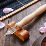 Kuretake Wood Glass Senbonzakura Dip Pen Set