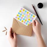 Thank You Squares Letterpress Card