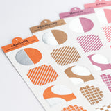 Hobonichi - TSUKI no IRO: Bookmark-Style Foil Pressed Stickers