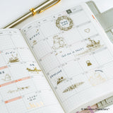 Hobonichi - Moomin: Foil-Stamped Clear Stickers (Adventure Log)