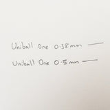 Uniball One F Gel Pen Earth Texture Colours