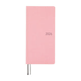 Hobonichi Weeks 2026 Colours: Strawberry Milk (January Start)