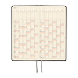 Hobonichi Weeks 2027 - Paper Series: Black Argyle (January Start)