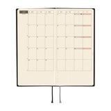 Hobonichi Weeks 2027 - White Line: Black (January Start)
