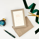 We Wish You A Merry Christmas Set of 8 Letterpress Christmas Cards