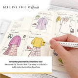 Zebra Mildliner Brush Twin-Tip Pens