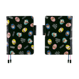 Hobonichi A5 Cover - Candy Stripper: Random Dog & Cat (Black)