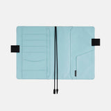 Hobonichi A6 Cover - Colors: Black x Clear Blue