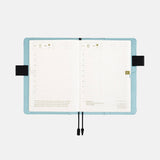 Hobonichi A6 Cover - Colors: Black x Clear Blue