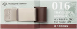 Traveler's Company Notebook Clip Pen Holder Brown