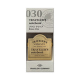 Traveler's Company Logo Notebook Brass Clip