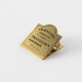 Traveler's Company Logo Notebook Brass Clip