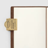 Traveler's Company Logo Notebook Brass Clip