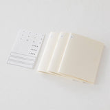 Midori MD Notebook Light A4 Blank 3 pack