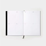 Octagon Design Undated Weekly Planner Black