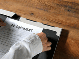 Himojimoji Worker's A4 Document Box