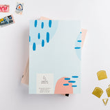 Hunter Paper Co Abstract Blue A5 Lay Flat Chunky Notebook