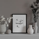 Adventure A4 Letterpress Art Print
