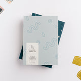 Hunter Paper Co Blue Pattern A6 Lay Flat Slim Notebook