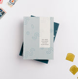 Hunter Paper Co Blue Pattern A6 Lay Flat Slim Notebook