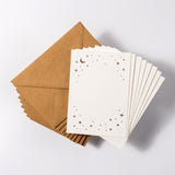 Constellations Rose Gold Foil Set of 10 Letterpress Notecards