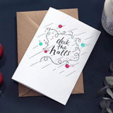 Deck The Halls Letterpress Christmas Card