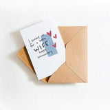 I Couldn't Ask For A Better Wife Happy Letterpress Anniversary Card