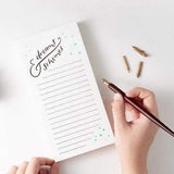 Hunter Paper Co Dreams and Schemes Letterpress List Pad