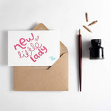 New Little Lady Letterpress New Baby Card