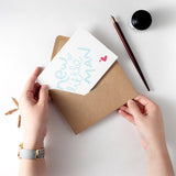 New Little Man Letterpress New Baby Card