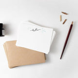 Hello Set of 10 Letterpress Notecards