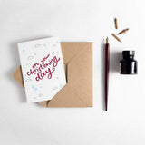 On Your Christening Letterpress Card