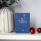 The Stars Are Brightly Shining Letterpress Christmas Card