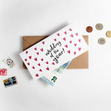 Wedding of the Year Letterpress Money Wallet Card
