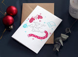 Wishing You The Cosiest Christmas Letterpress Card