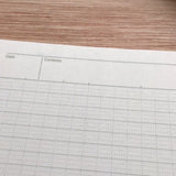 Nakabayashi Blue Logical Prime Threadbound Notebook A5 6mm Ruled