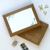 Leaves Set of 10 Letterpress Notecards