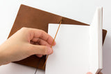 Traveler's Company Notebook Passport Size Camel Brown