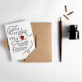 You Make My Heart Beat Faster Letterpress Valentine's Card