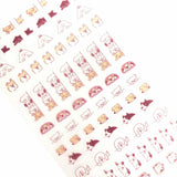 Furukawashiko Daily Seal Stickers - Peeping Dogs