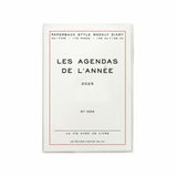 Hightide 2025 Weely Diary 'Les Agenda De L'Année' A6