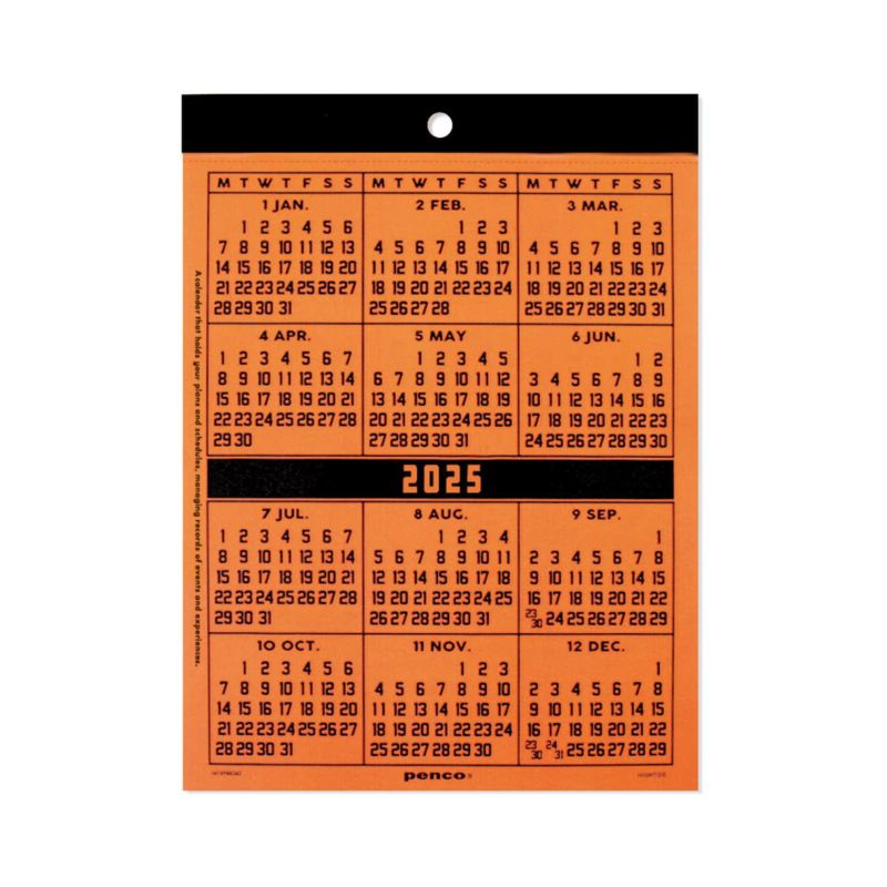 Hightide Penco 2025 A5 Calendar