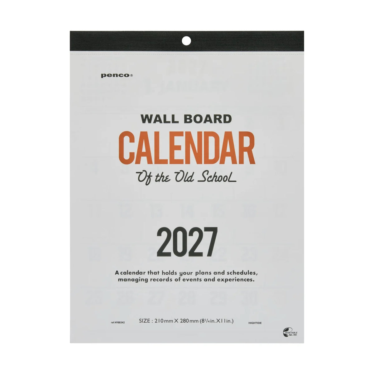 Hightide Penco 2027 A4 Calendar