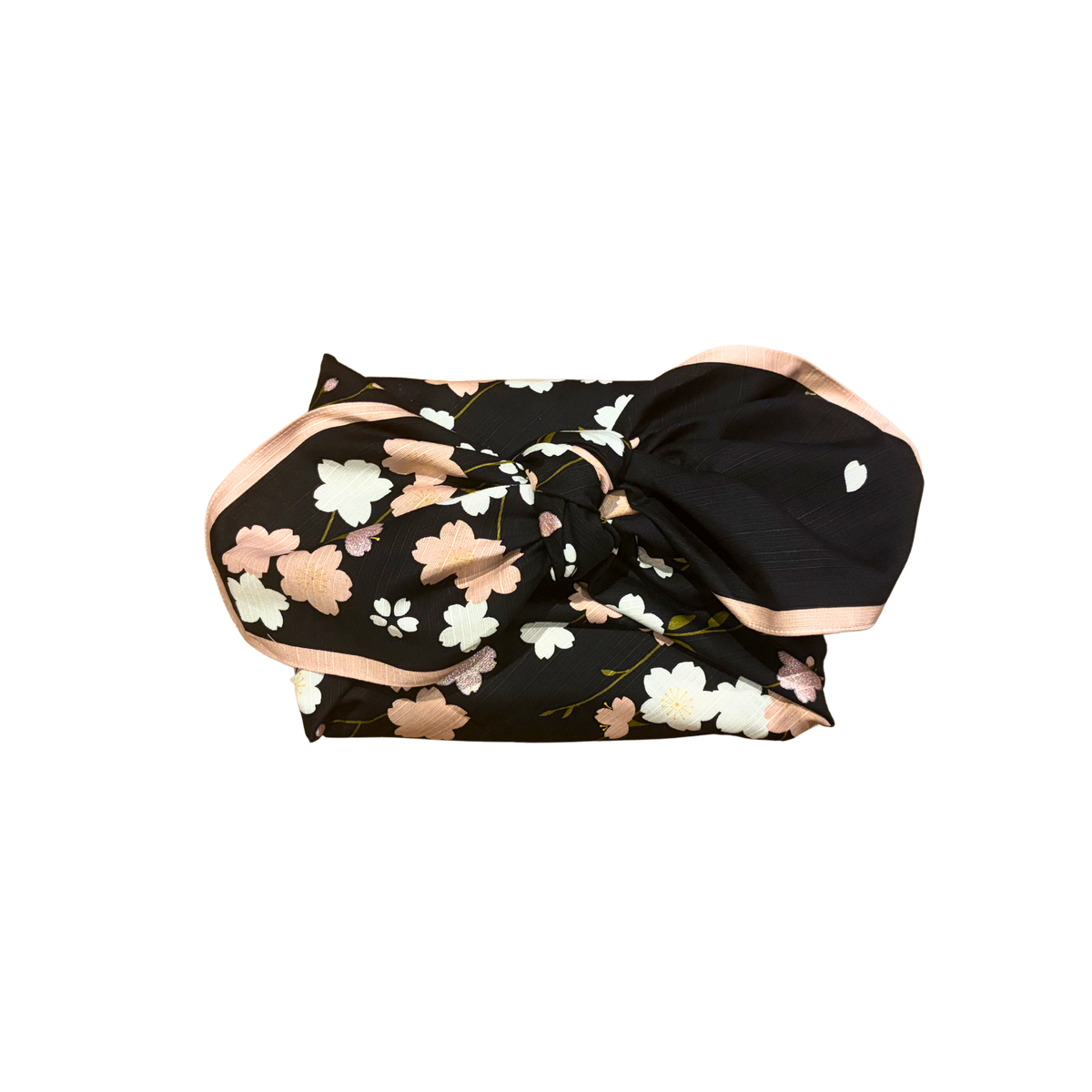 HAMAMONYO Large Furoshiki Wrapping Cloth - Weeping Sakura - Black