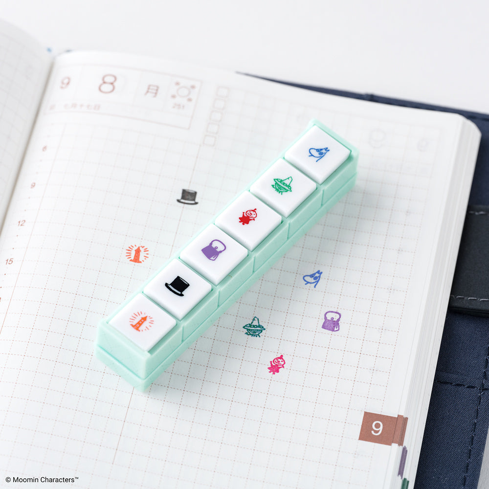 Kodomo no Kao x Hobonichi - Pochitto6 Push-Button Stamp (Moomin)